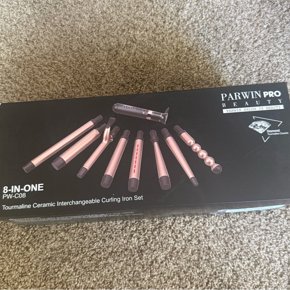 Gold ParwinPro 8-in-1 Hair Styling Tool Set